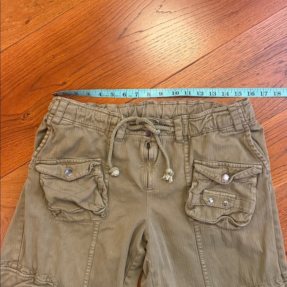 Free People Tahití Cargo Pants Dried Herb Green Size Medium - Picture 5 of 10